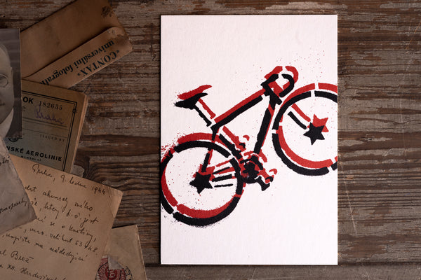 Bike - postcard - originální pohlednice XL