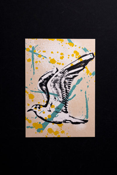 Seagull - postcard - originální pohlednice XL