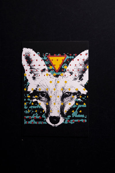 London fox - postcard - originální pohlednice XL