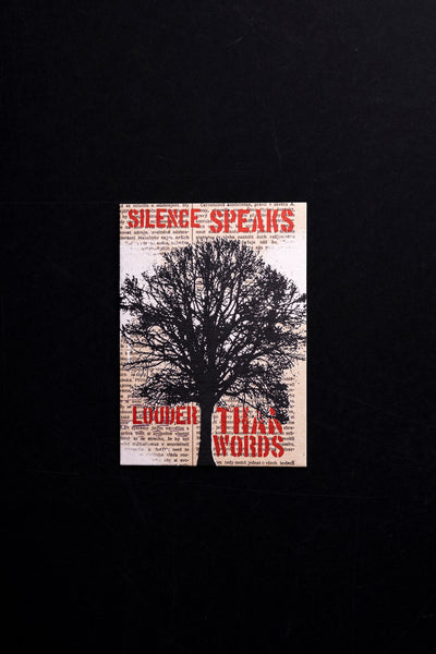 Silent tree - postcard - originální pohlednice Small