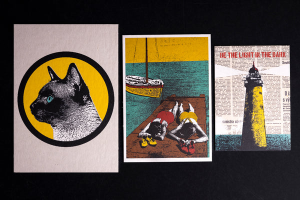 Cat - postcard - originální pohlednice Small