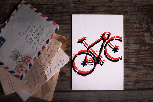 Bike - postcard - originální pohlednice Medium