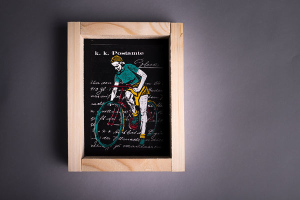 Postamte Bike original print with frame S originální obrázek