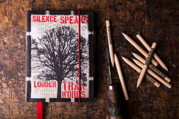 Silent tree - mini notebook originální zápisník