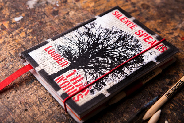 Silent tree - mini notebook originální zápisník