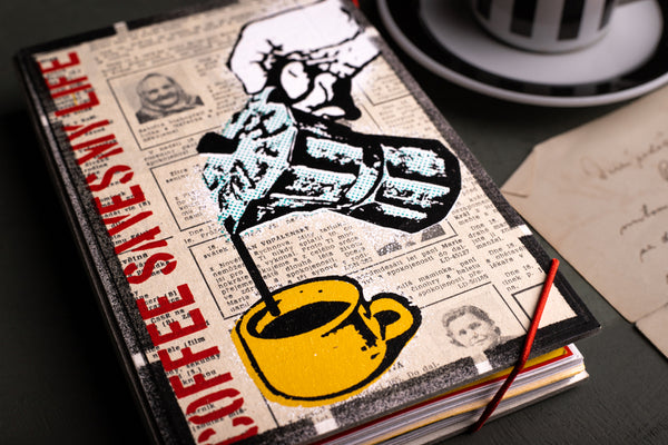 Coffee saves my life - small originální zápisník