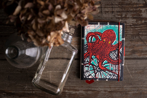 Octopus - mini notebook originální zápisník