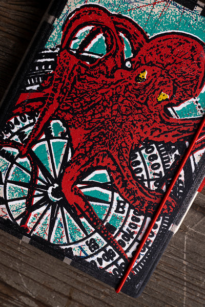 Octopus - mini notebook originální zápisník
