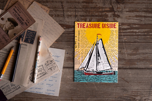 Treasure inside - postcard - originální pohlednice Small