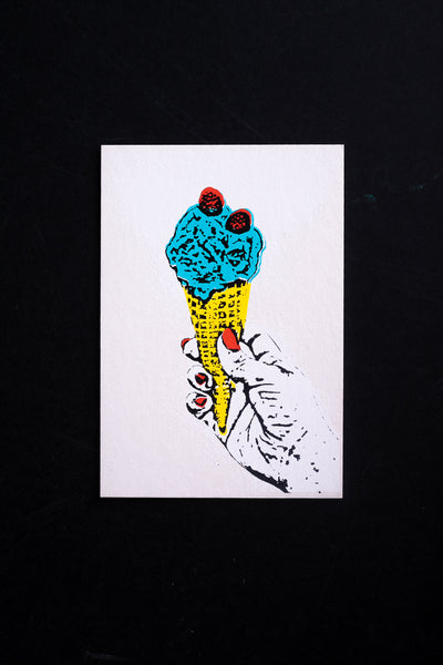 Ice Ice Baby - postcard - originální pohlednice