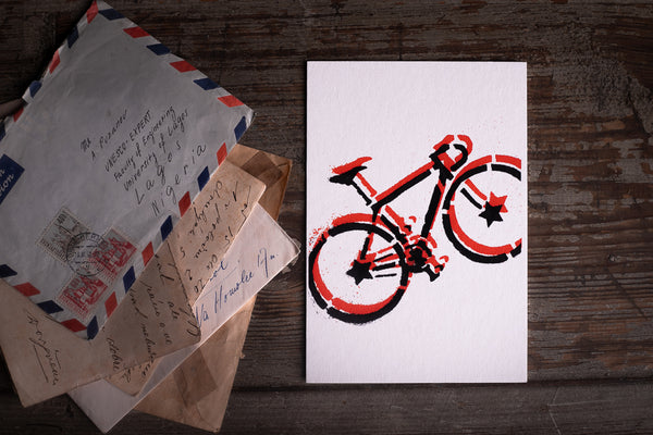 Bike - postcard - originální pohlednice Medium