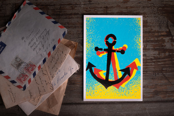 Anchor - postcard - originální pohlednice