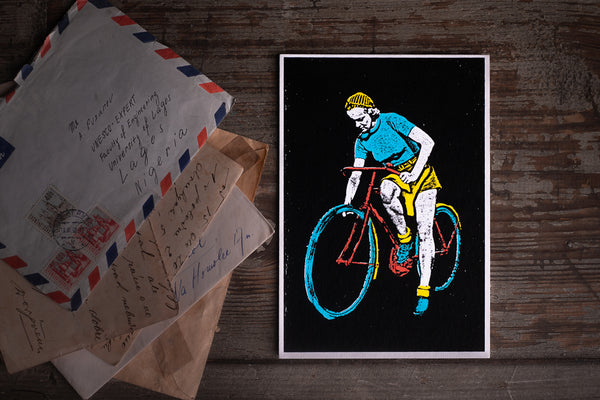 Postamte bike - postcard - originální pohlednice Medium