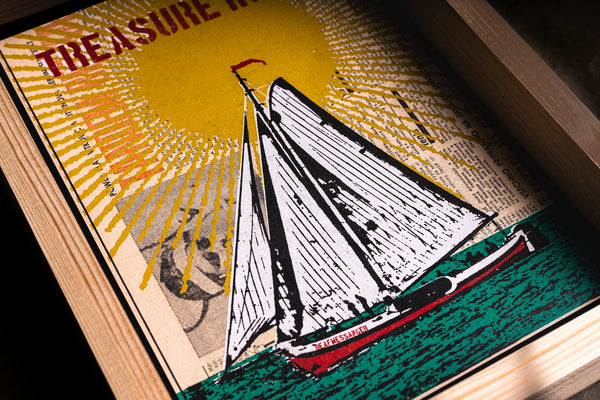 TREASURE INSIDE original print with frame XL originální obrázek