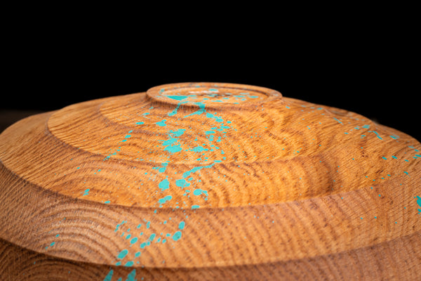 Handmade wooden bowl Chase showing its thin walls and delicate curves