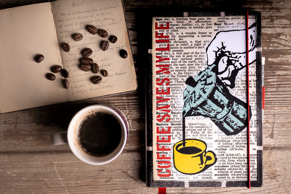 Coffee saves my life - medium notebook originální zápisník