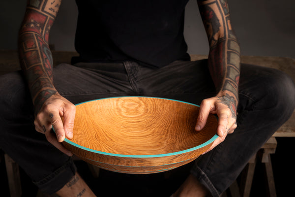 MATTEA handmade oak bowl by Maalstrom Studio