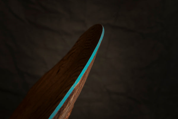 Natural rim detail of Shunammite oak bowl
