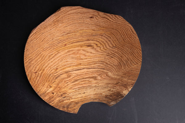 Front view of Shunammite oak bowl

