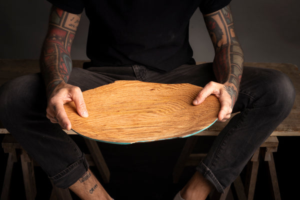 Shunammite handcrafted oak bowl by Maalstrom Studio
