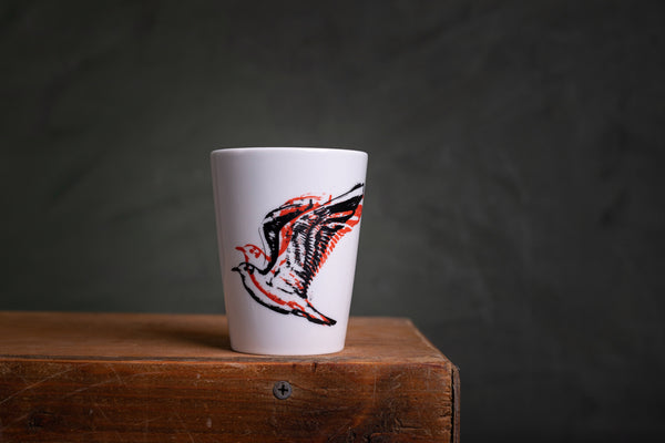 "Seagull" porcelain cup TO GO - S originální hrnek