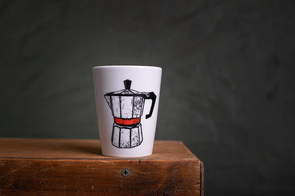 "Moka" porcelain cup TO GO - S originální hrnek