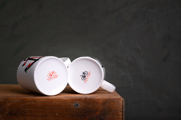 "Time is now" porcelain cup with HANDLE - S (kuba) originální hrnek