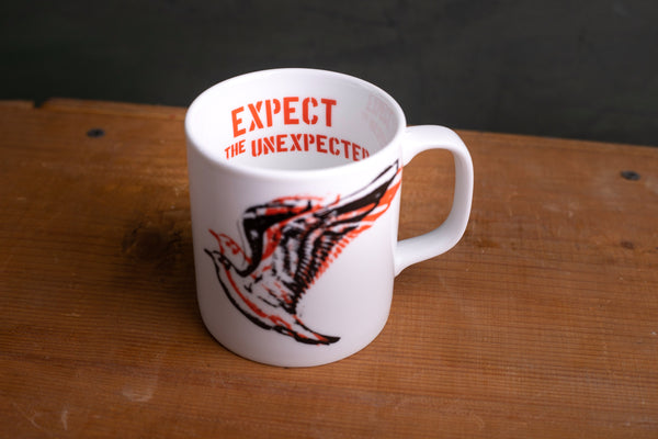 "Seagull" porcelain cup with HANDLE - S (kuba) originální hrnek