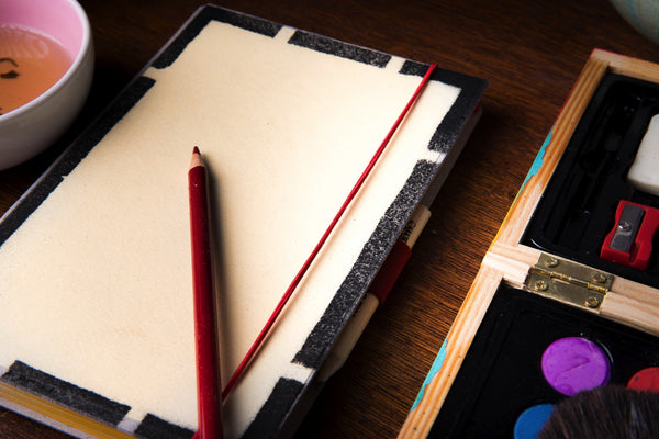 Blank cover MEDIUM notebook - cream white originální zápisník