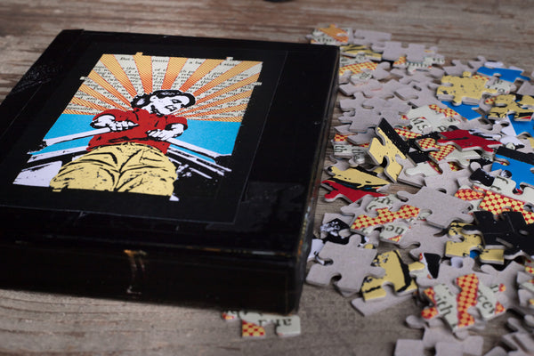 Rowing puzzle - cigar box - worldwide shipping