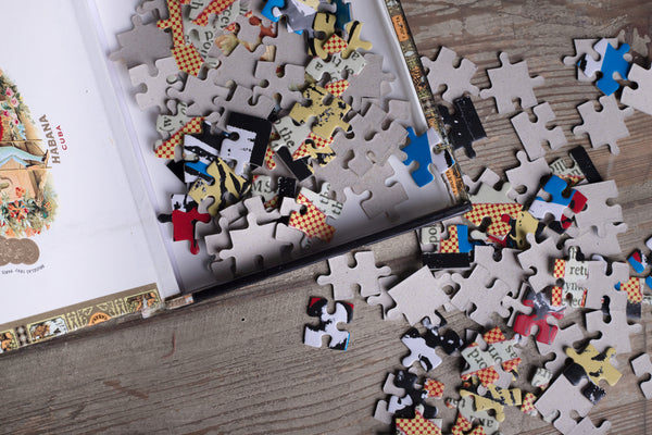 Rowing puzzle - cigar box - worldwide shipping