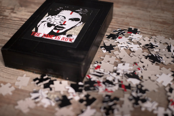 Time is now puzzle - cigar box - worldwide shipping