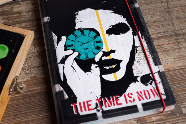 The time is now - medium notebook originální zápisník