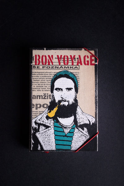 notebook originální zápisník deník streetart dekorace dárek handmade sailor vitakr