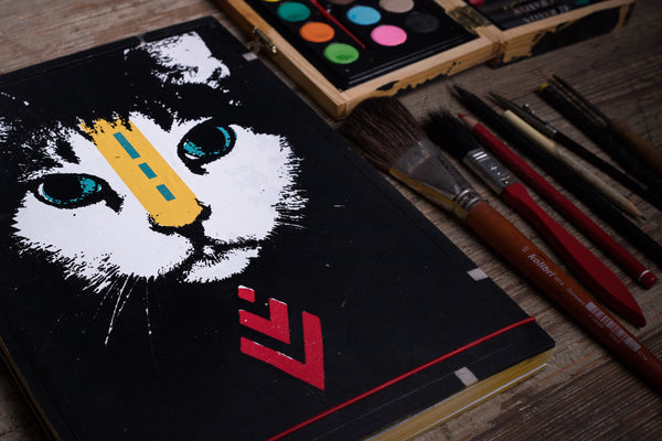Cat - sketchbook originální skicák