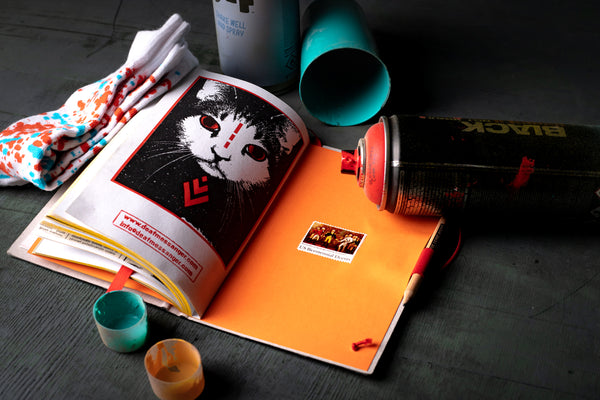 Medium notebook with socks - WHITE - originální zápisník a ponožky