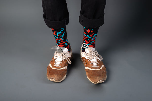 Medium notebook with socks - BLACK - originální zápisník a ponožky