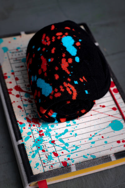 Medium notebook with socks - BLACK - originální zápisník a ponožky