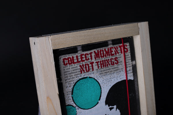 Bubble girl - medium notebook with frame / originální obrázek