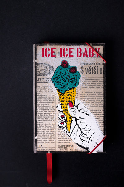 notebook originální zápisník deník streetart dekorace dárek handmade
