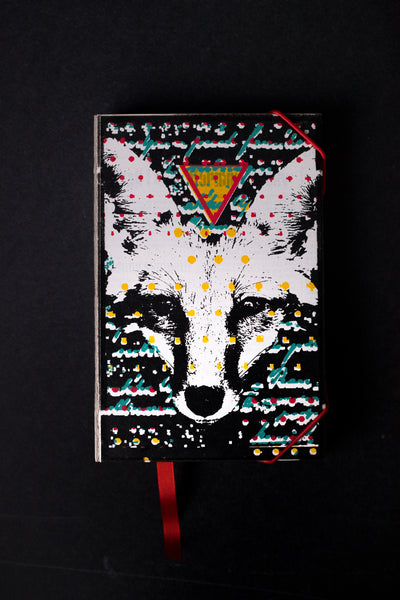 notebook originální zápisník deník streetart dekorace dárek handmade fox liška