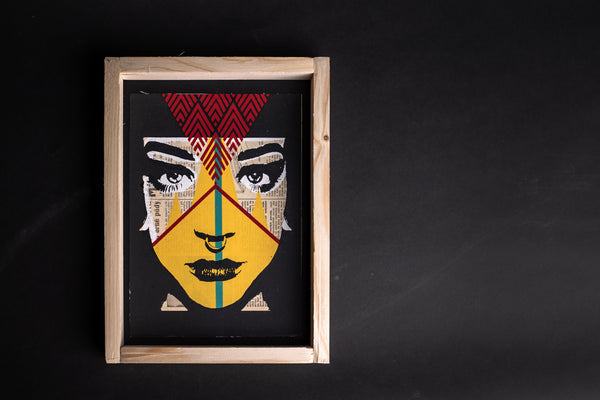 Koki original print with frame XL originální obrázek NATURAL
