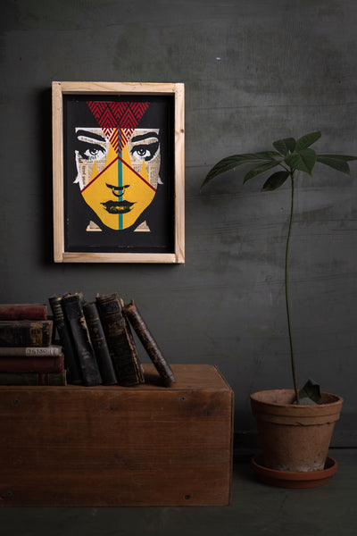 Koki original print with frame XL originální obrázek NATURAL