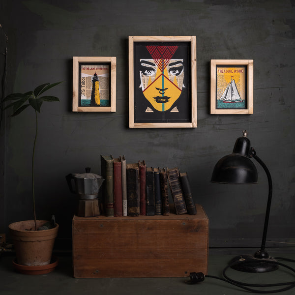 Koki original print with frame XL originální obrázek NATURAL