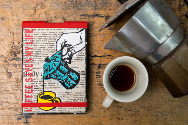 Coffee saves my life - reporter notebook originální zápisník