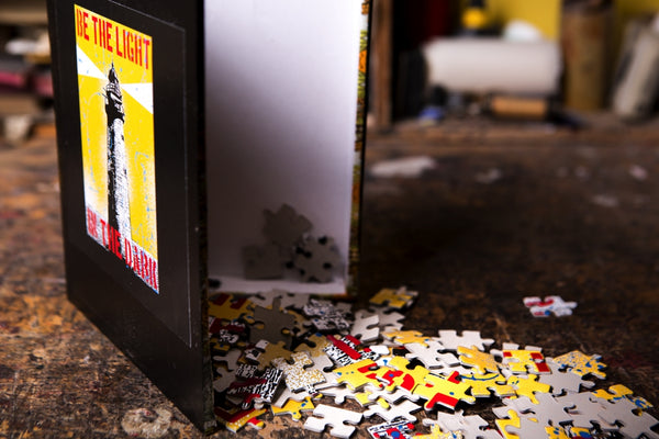 Lighthouse puzzle - cigar box - worldwide shipping