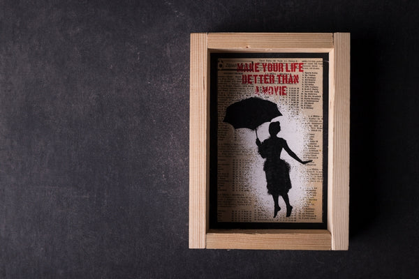 notebook originální zápisník deník streetart dekorace dárek handmade obrázek rámeček