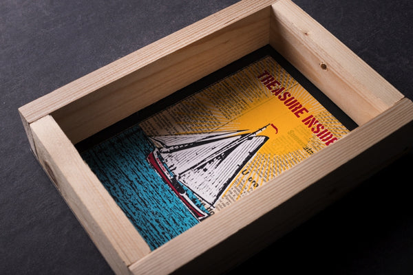 Treasure inside - medium notebook with frame originální obrázek