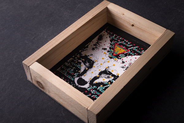 London Fox - medium notebook with frame originální obrázek