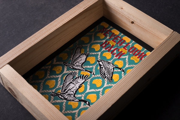 Wild goose - medium notebook with frame originální obrázek